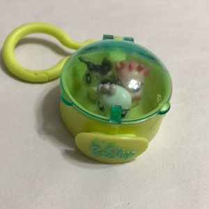 The Littlest Pet Shop Key Chain Fob Green LPS Toy